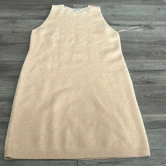 [XL]Vince  Sleeveless Alpaca Blend Sweater Dress in Brittle NWOT - Picture 5 of 9